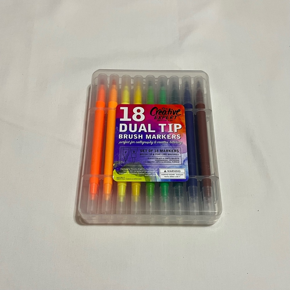 The Creative Expert Dual Tip Brush Markers